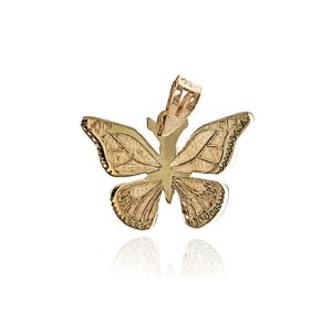 Zawieszka złota motyl zdobiony 585